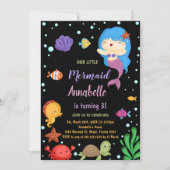 3rdリトルブルーエア マーメイド招待状 招待状 (正面)