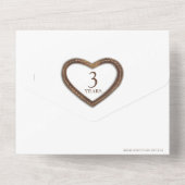 3rdレザー結婚の記念日ノーエンベロープフォト オールインワン招待状 (裏面)