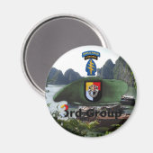 3rd特殊部隊グループSF SFG退役軍人ベット マグネット (正面/裏面)