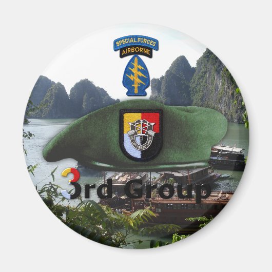 3rd特殊部隊グループSF SFG退役軍人ベット マグネット (正面)