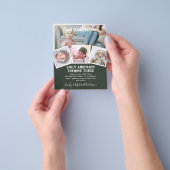 3RD誕生日フォトコラージュ招待状ボーイガールミックスミックス チラシ (手)