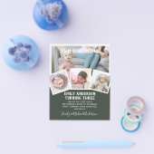 3RD誕生日フォトコラージュ招待状ボーイガールミックスミックス チラシ (シングル)