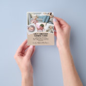 3RD誕生日フォトコラージュ招待状ボーイガールミックスミックス チラシ (手)