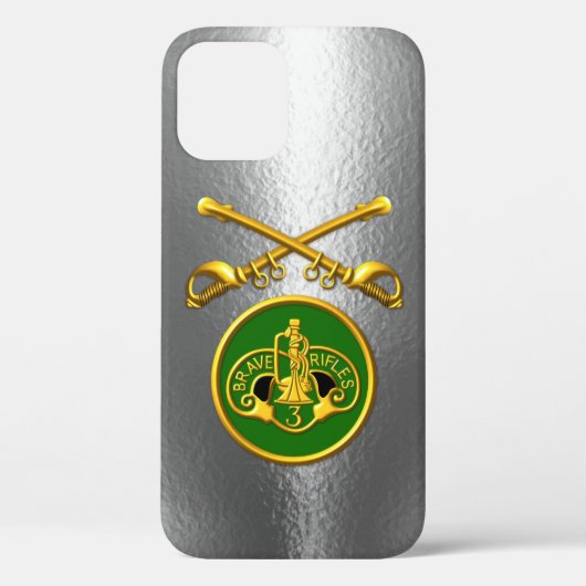 3rd アーマード キャバリー 交差サベル メタル Case-Mate iPhoneケース (裏面)