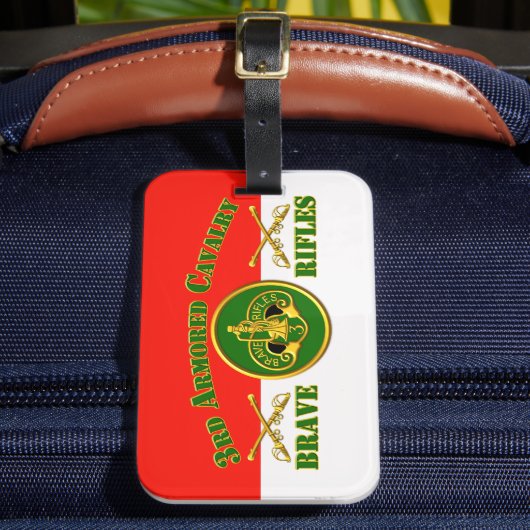 3rd ACR Armored Cavalry Regiment  ラゲッジタグ (正面インサイチュ2)