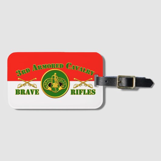 3rd ACR Armored Cavalry Regiment  ラゲッジタグ (正面横)