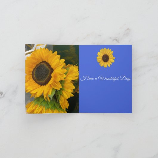 3rd Anniversary Sunflower カード (内部)