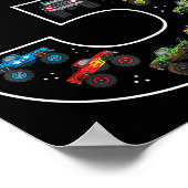 3rd Birthday 3 Year Old Car Boys Monster Truck  ポスター (角)