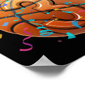 3rd Birthday Boy Three 3 Years Old Sketll Players  ポスター (角)