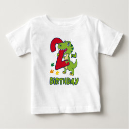 3rd birthday dinosaur  ベビーTシャツ
