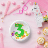 3rd Birthday. Dinosaur Design. My third birthday. ペーパーボウル (パーティー)