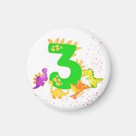 3rd Birthday. Dinosaur Design. My third birthday.  マグネット