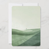 3rd Birthday Golf Par-tee Watercolor Any Age 招待状 (裏面)