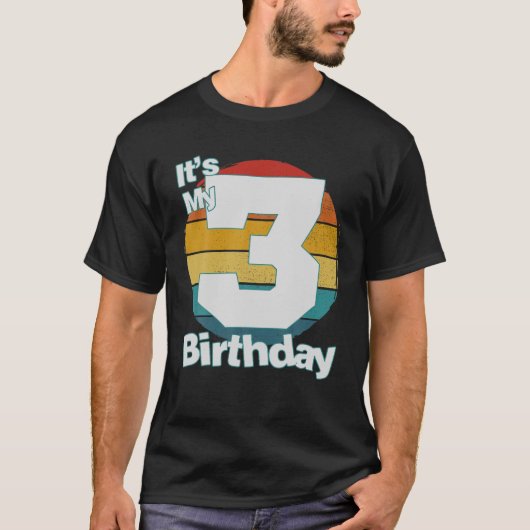 3Rd Birthday . It's My 3Rd Birthday 3 Year Old Bir Tシャツ (正面)