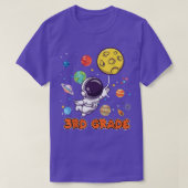 3rd Grade Birthday Boy Tee Astronaut Third Grade B Tシャツ (デザイン正面)
