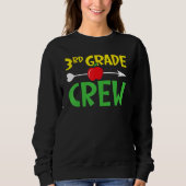 3rd Grade Crew Student Back To School Students Gra スウェットシャツ (正面)