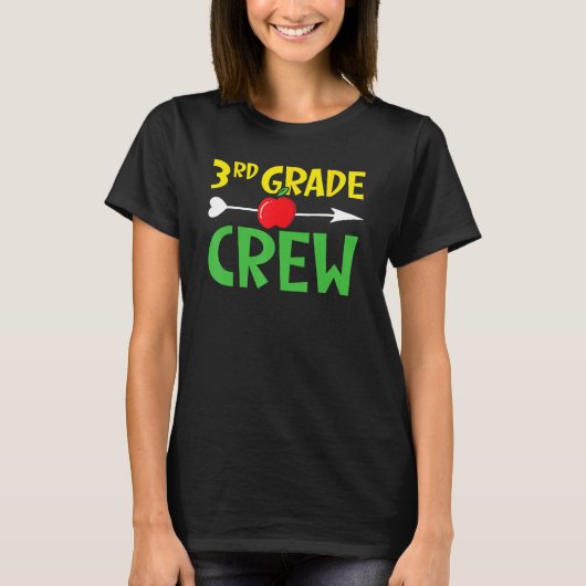 3rd Grade Crew Student Back To School Students Gra Tシャツ (正面)