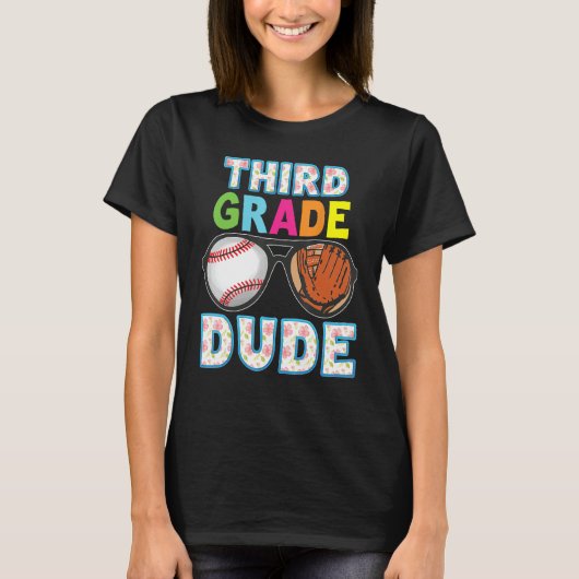 3rd Grade Dude Back To School Third Student Kid Ba Tシャツ (正面)
