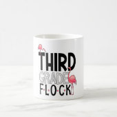 3rd Grade Flock Pink Flamingo Squad Teacher Kid Th コーヒーマグカップ (中央)
