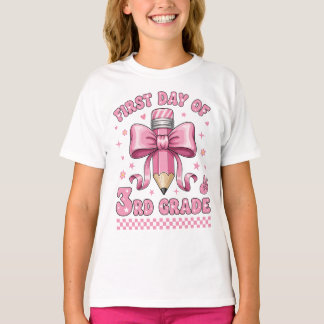 3rd Grade Girl First Day Of School Cute Tシャツ