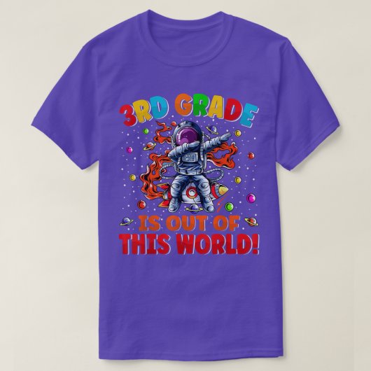 3rd Grade Is Out Of This World Space Rocket Third Tシャツ (デザイン正面)