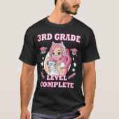 3rd grade level complete funny gaming graduation a tシャツ (正面)