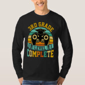 3rd Grade Level Complete  Video Gaming Gamer Gradu Tシャツ (正面)