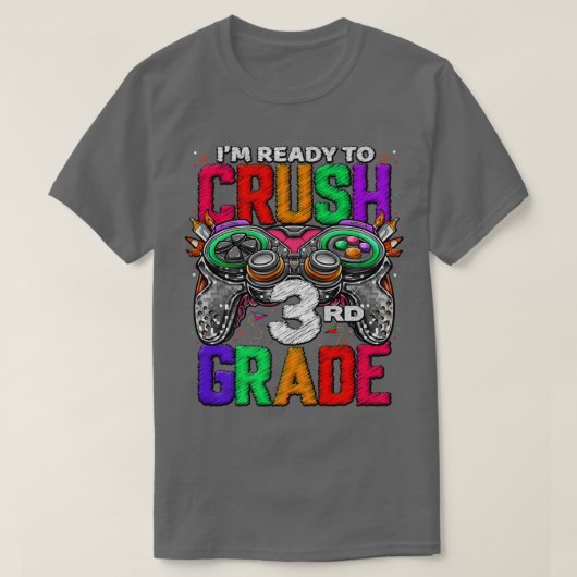 3rd Grade Level Unlocked Game On 3rd Grade Back To Tシャツ (デザイン正面)