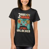 3rd Grade Level Unlocked Video Game Back To School Tシャツ (正面)
