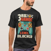 3rd Grade Level Unlocked Video Game Back To School Tシャツ (正面)