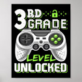 3rd Grade Level Unlocked Video Game Byck To School ポスター (正面)