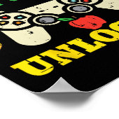 3rd Grade Level Unlocked Video Game First Day Of S ポスター (角)