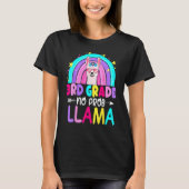 3rd Grade No Prob Llama Rainbow Back To School Tea Tシャツ (正面)