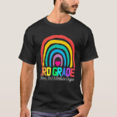 3rd grade rainbow leopard teacher team third grade tシャツ (正面)