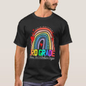 3rd grade rainbow leopard teacher team third grade tシャツ (正面)