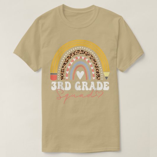 3rd grade Rainbow teacher team Third grade squad g Tシャツ (デザイン正面)
