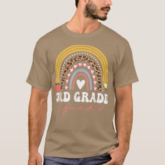 3rd grade Rainbow teacher team Third grade squad g Tシャツ