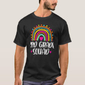 3rd Grade Squad Teacher Rainbow Back To School Tシャツ (正面)