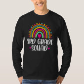 3rd Grade Squad Teacher  Rainbow  Back To School Tシャツ (正面)