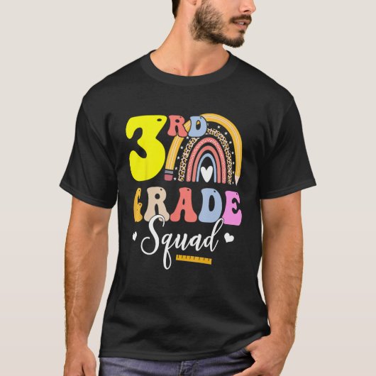 3rd Grade Squad Teachers Kids Third Grade Back to Tシャツ (正面)