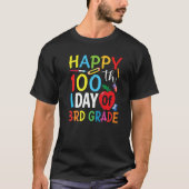 3rd Grade Teacher Child Happy 100th Day of School Tシャツ (正面)