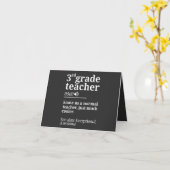3rd Grade Teacher Funny Third Grade Teachers Gifts カード (黄色い花)