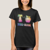 3rd Grade Teacher  is for Third Grade Tie Dye Appl Tシャツ (正面)