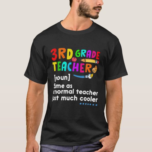 3Rd Grade Teacher Noun Definition Back To School M Tシャツ (正面)