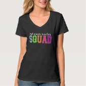 3rd Grade Teacher Squad Back to School Worker Supp Tシャツ (正面)