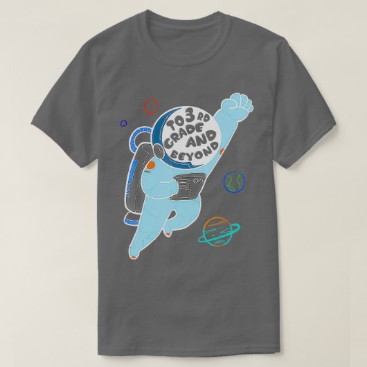 3rd Grade Tee Back to School Spaceman Space Lover Tシャツ (デザイン正面)