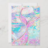 3rd Mermaid Birthday Under the Sea Invitation 招待状 (裏面)