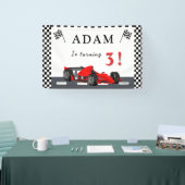 3rd Race Car Birthday – Party Banner Fun!  横断幕 (トレードショー)