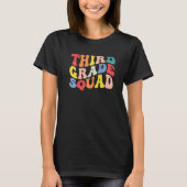3rd Third Grade Squad Teacher Back To School Retro Tシャツ (正面)