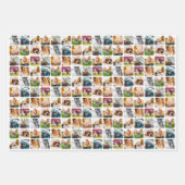 3xシート10写真テンプレート丸め包装紙 ラッピングペーパーシート (正面2)